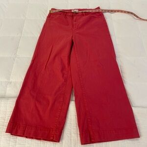 Wide Leg Crop Coral Reddish tone Size 12 Pants by Oat.